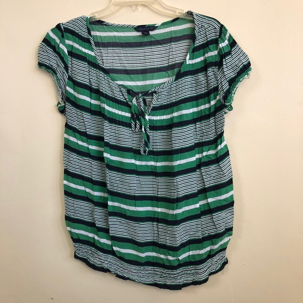 Tommy Hilfiger Green Stripe Top
